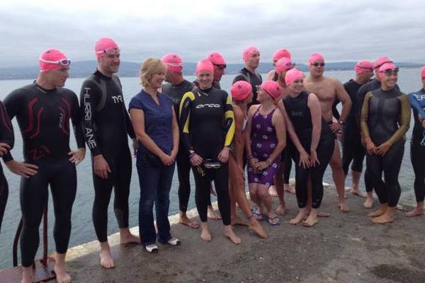 Last year's swimmers for Against the Tide of Suicide. Pic: Suicide Or Survive