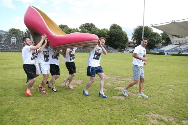 Rob Kearney at the Walk a Mile in Her Shoes launch. Pic: Jason Clarke