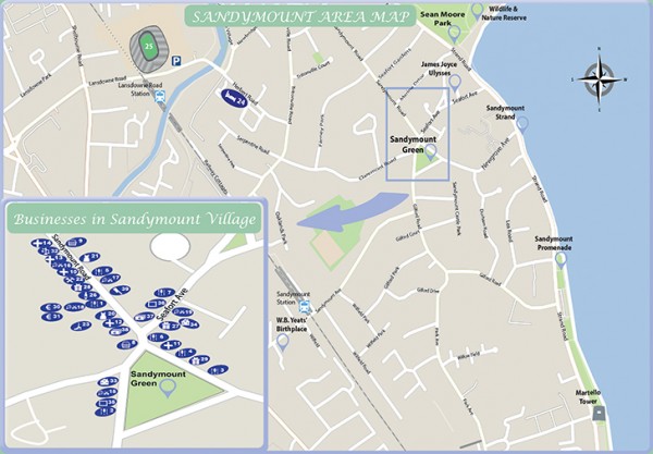Sandymount Map