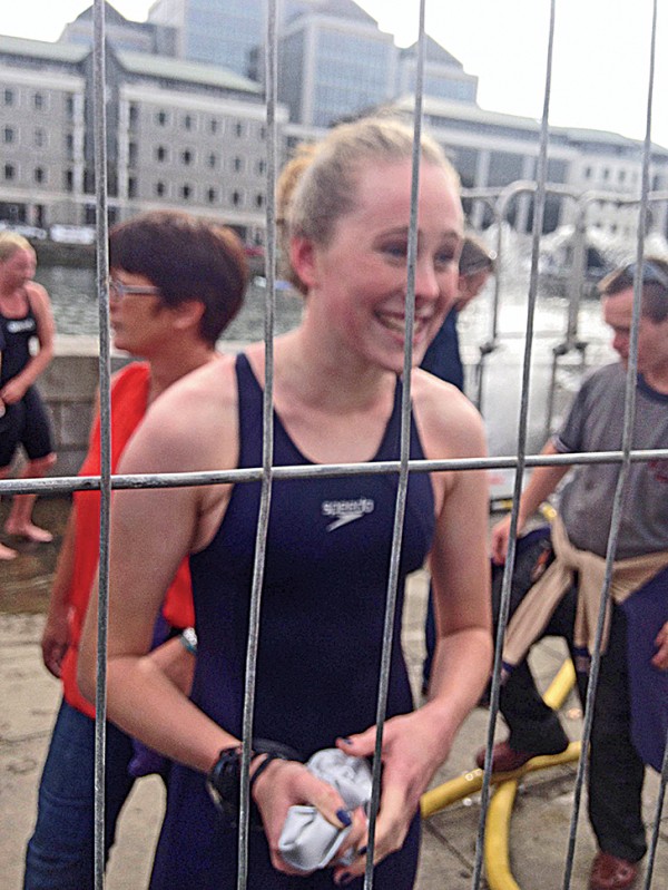 Orla Walsh aged 15 of Irishtown is pictured after she came third in the Liffey Swim on Saturday 13th September.