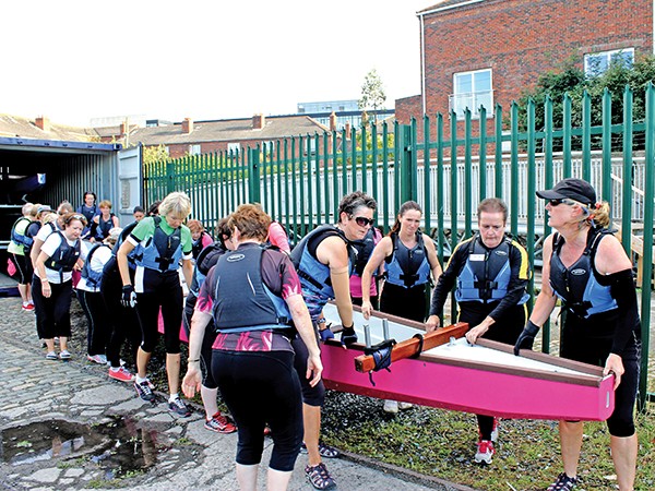 Pictured Above: The Plurabelle Paddlers in action. 