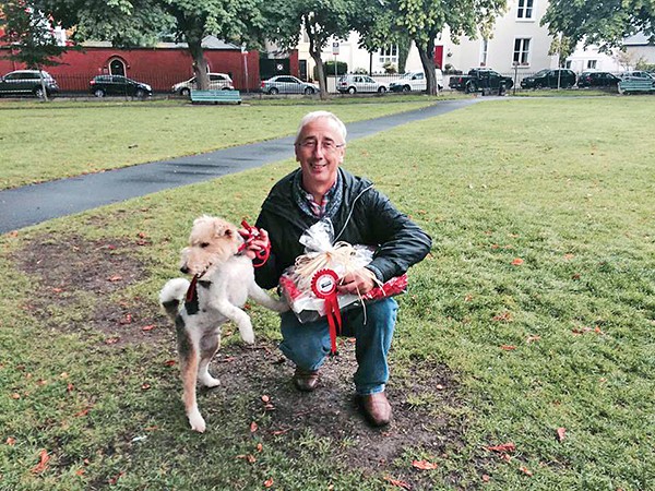 Pictured: Kevin Humphreys and Oscar – winners of the look-a-like competition (Image by Keith Murphy).