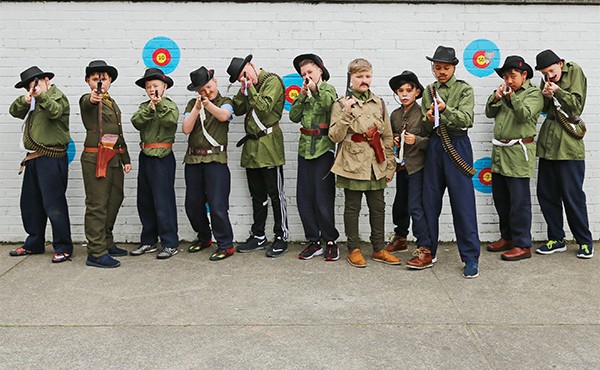 Sixth class pupils of St. Patrick's Boys School.