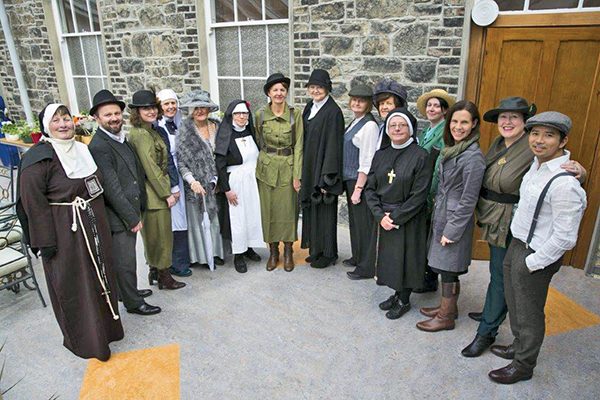 Pictured: Volunteers of St Mary’s dressed up for a 1916 event. Image courtesy of Maura Masterson, St. Mary’s Centre.