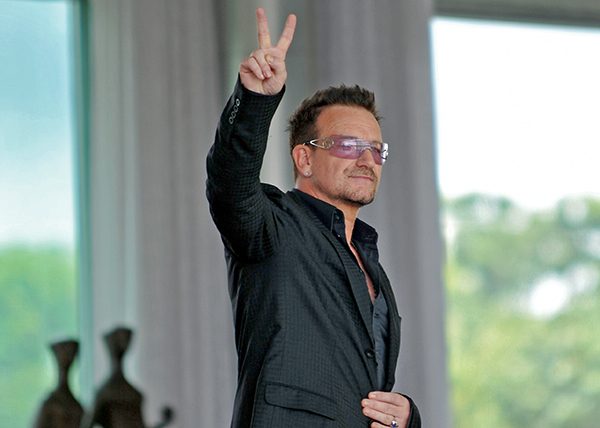 Above: Bono, who promotes the creation of a film studio on part of the IGB site. Photo by Antonio Cruz via Wikimedia Commons