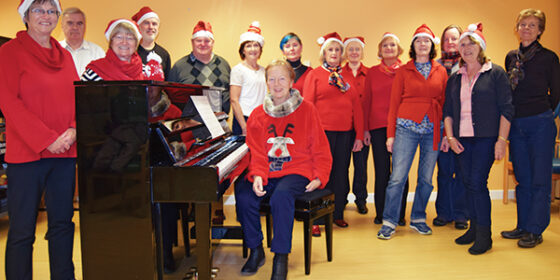 Choir in Christmas voice