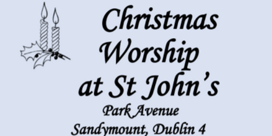 St. John's Christmas worship times and guideline procedures.