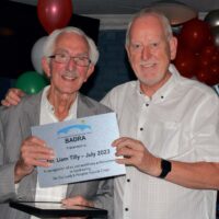 BADRA certificate in recognition of extraordinary achievement in fundraising