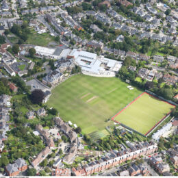 Aerial photo of the newly acquired site off Claremont Road by Lansdowne FC