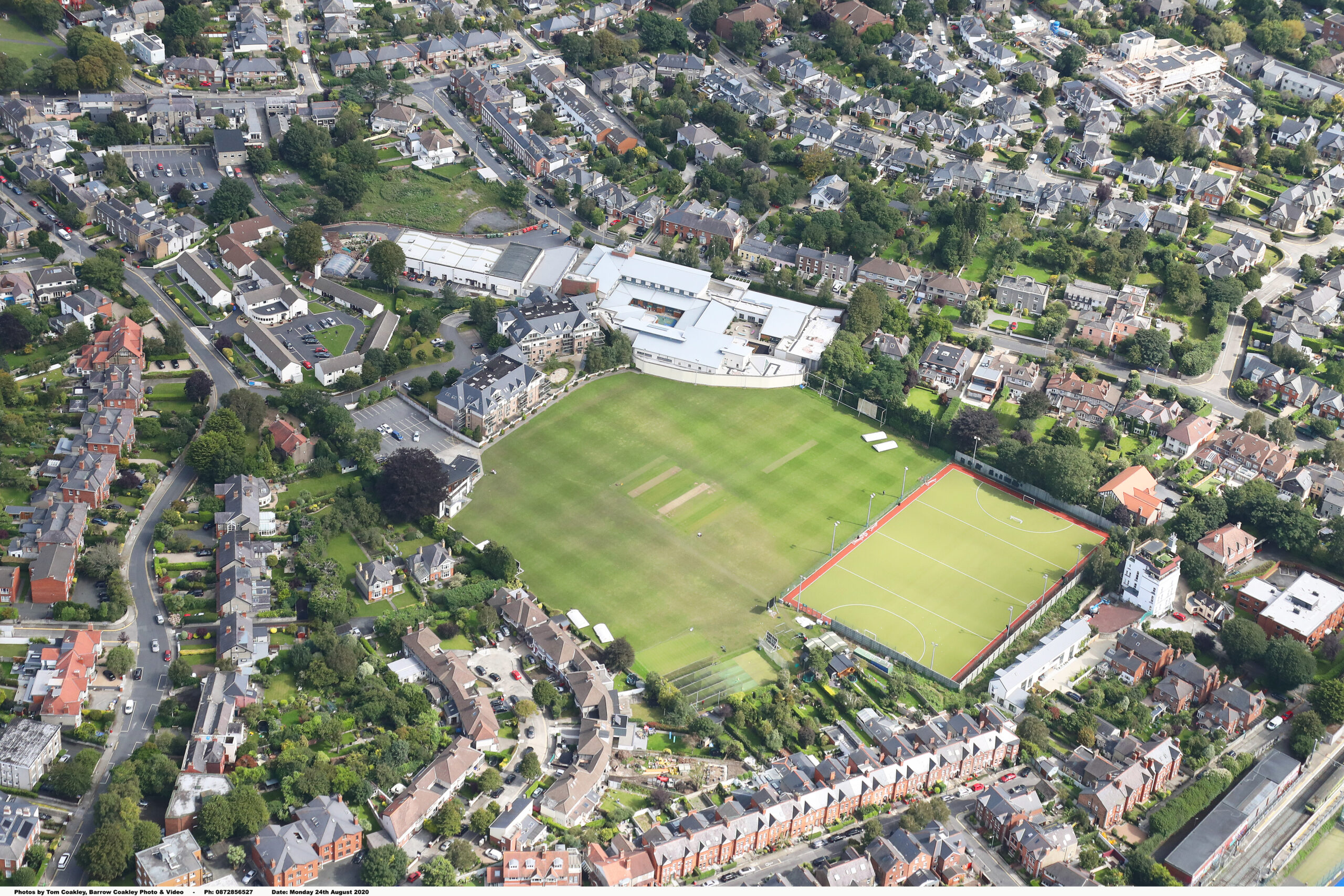 Aerial photo of the newly acquired site off Claremont Road by Lansdowne FC