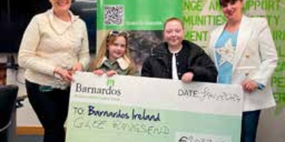 Glee Club Ringsend Cheque Handover